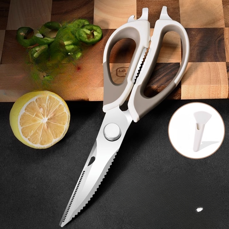 Stainless Steel Kitchen Scissors, Household Multi-functional Scissors, Food  Grade Supplementary Food Scissors, Chef Shears, Chicken Bone Scissors - Temu