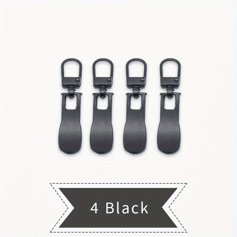 5 Pcs Pull Tab Detachable Zipper Pull Metal Zipper Replacement Slider Heads  Universal Zipper Repair Kit for Jackets Luggage Backpacks Purse Coat