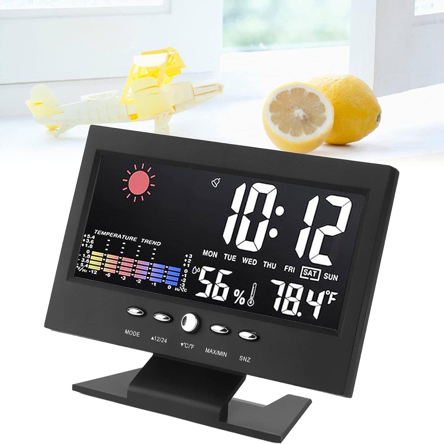 Reloj Digital Alarma Despertador Mesa Temperatura Fecha Hora - Canela Hogar