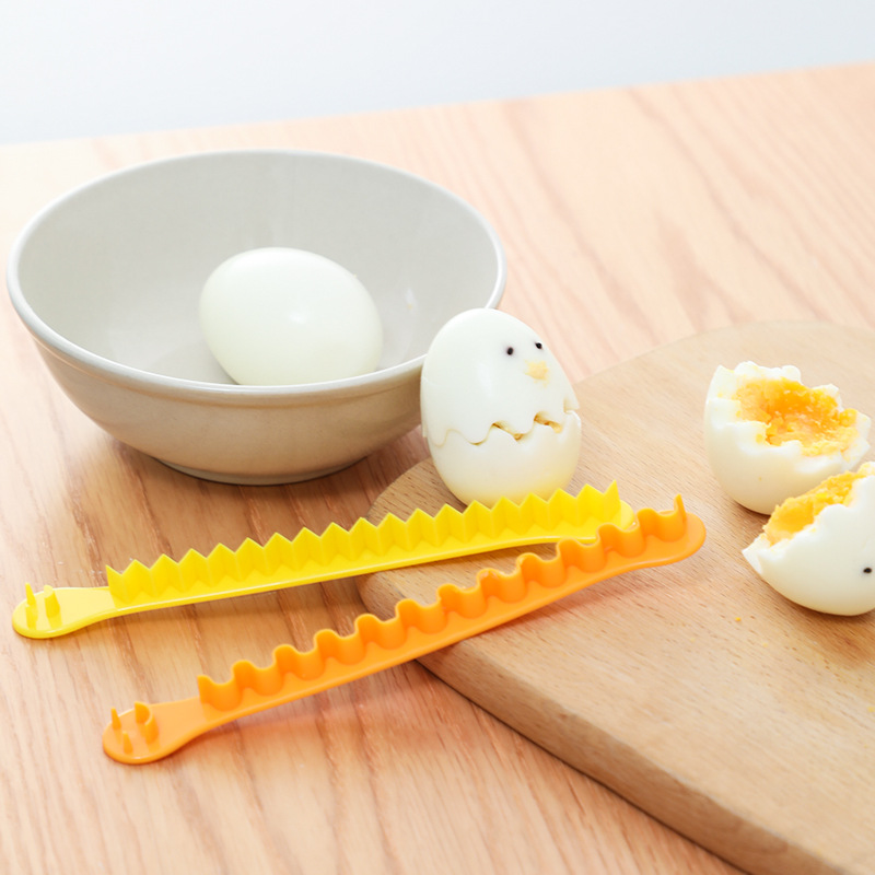 2pcs Egg Cutter, Fancy Cut Egg Cooked Eggs Cutter, Lace Egg Slicer