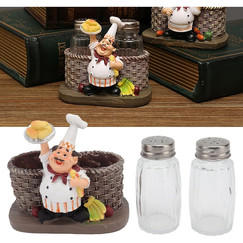 French Chef Salt Shaker & Pepper Mill Set