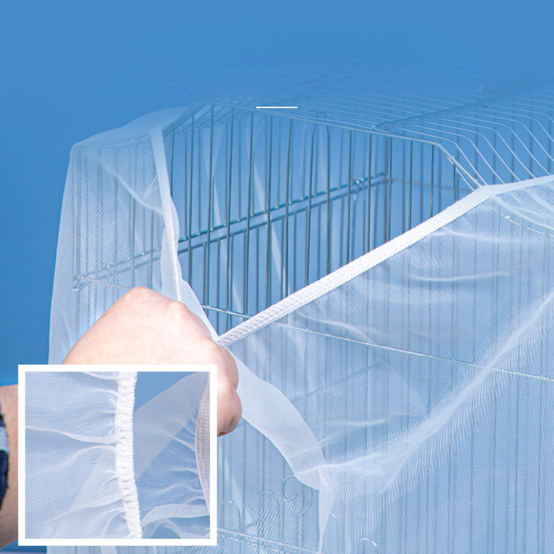 Mosquito net for bird clearance cage