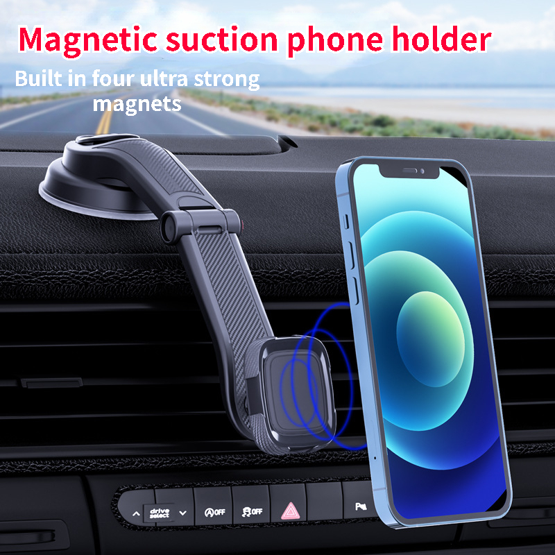 Support de téléphone magnétique pour voiture avec ventouse pour