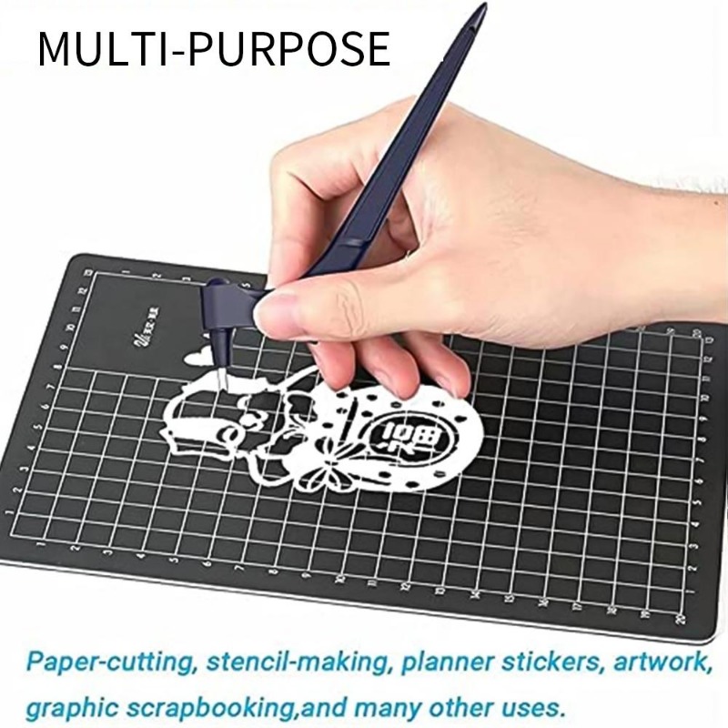 Craft Cutting Tools 360 Rotating Blade Paper-Cutter 3 Replace Blade Craft  Cutting Knife DIY Art Wear-Resisting Art Cutting Tool