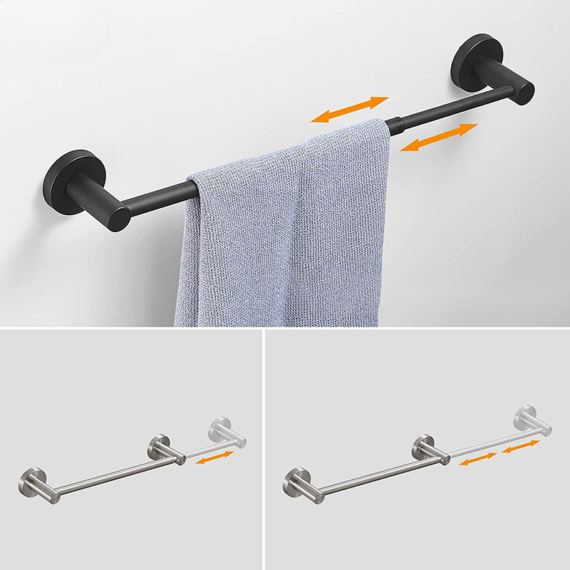Stainless Steel Towel Bar, Shower Towel Rack For Bathroom