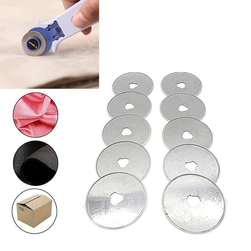 Hand Tools 10pcs 28mm Rotary Cutter Blades Refill Replacement Spare Blades  Paper Cut Circular Blade Patchwork Fabric Leather - AliExpress