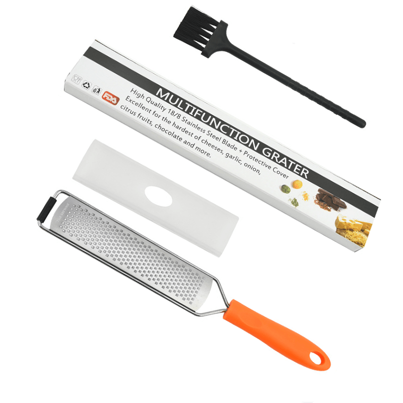 Zulay Kitchen Cheese Grater & Zester - Stainless Steel Lemon Zester Tool -  Zester for Kitchen - Cheese Grater Handheld - Chocolate, Coconut, Nutmeg,  Ginger, Lemon Zester - Citrus Zester (Yellow) 