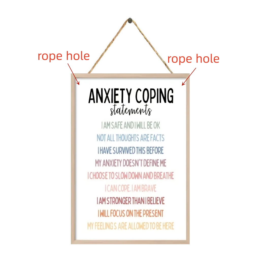 Anxiety Coping Office Decor Happy Affirmations Happy Quote Temu