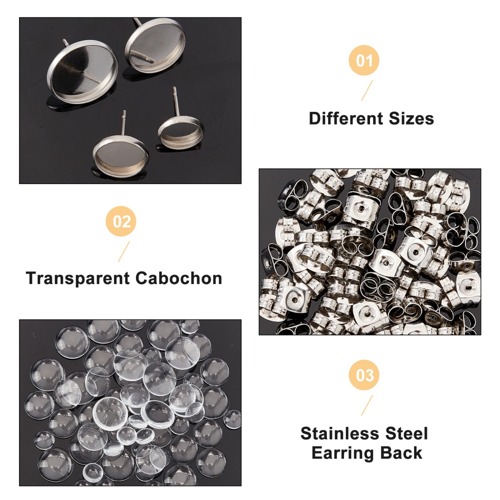 201 Stainless Steel Ear Nuts, Earring Backs, Stainless Steel Color,  6x4.5x3mm, Hole: 0.7mm