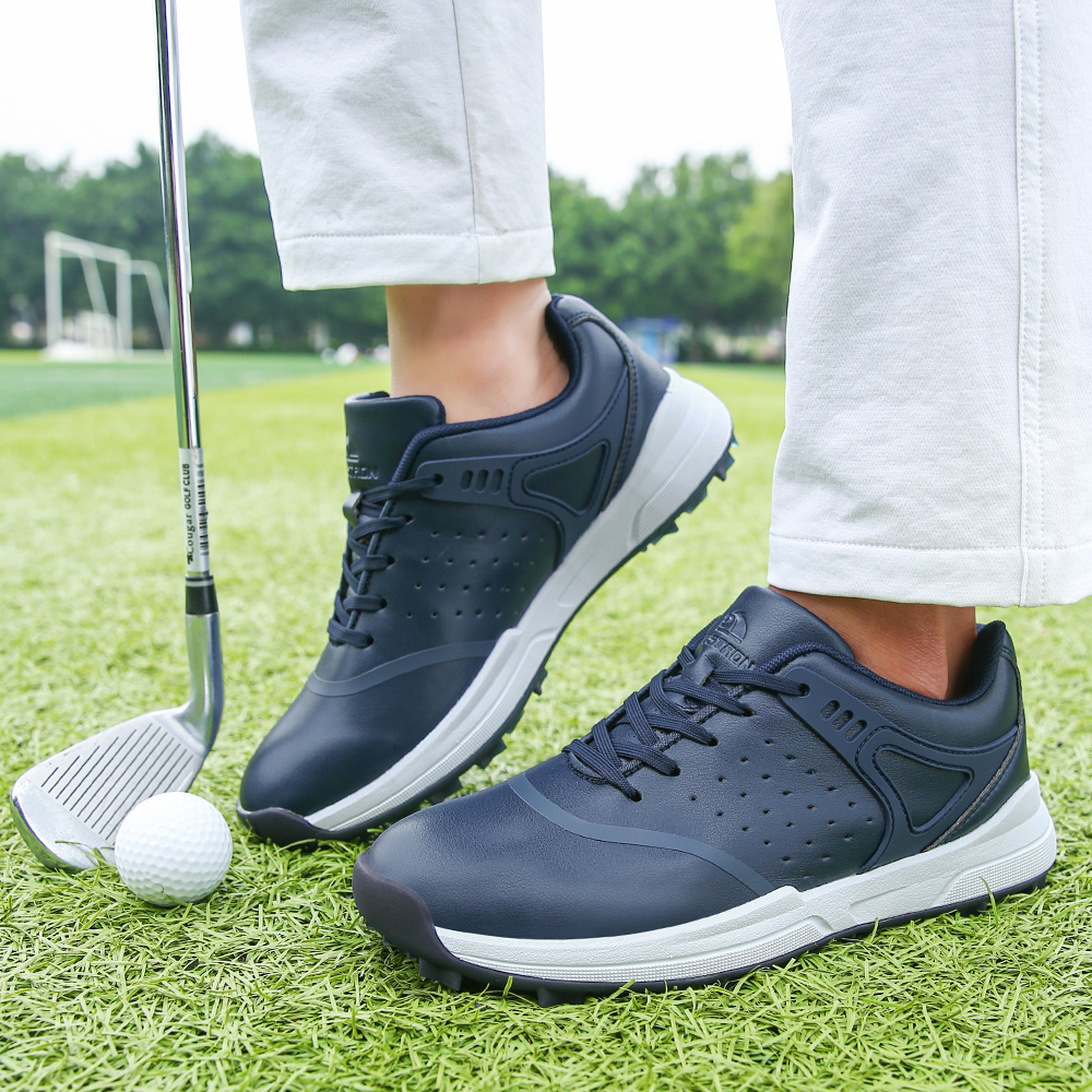 Plus Size Men's Trendy Solid Professional Golf Shoes - Temu