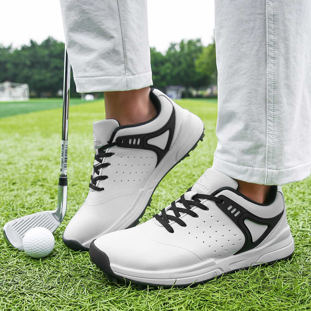 Plus Size Men's Trendy Solid Professional Golf Shoes - Temu