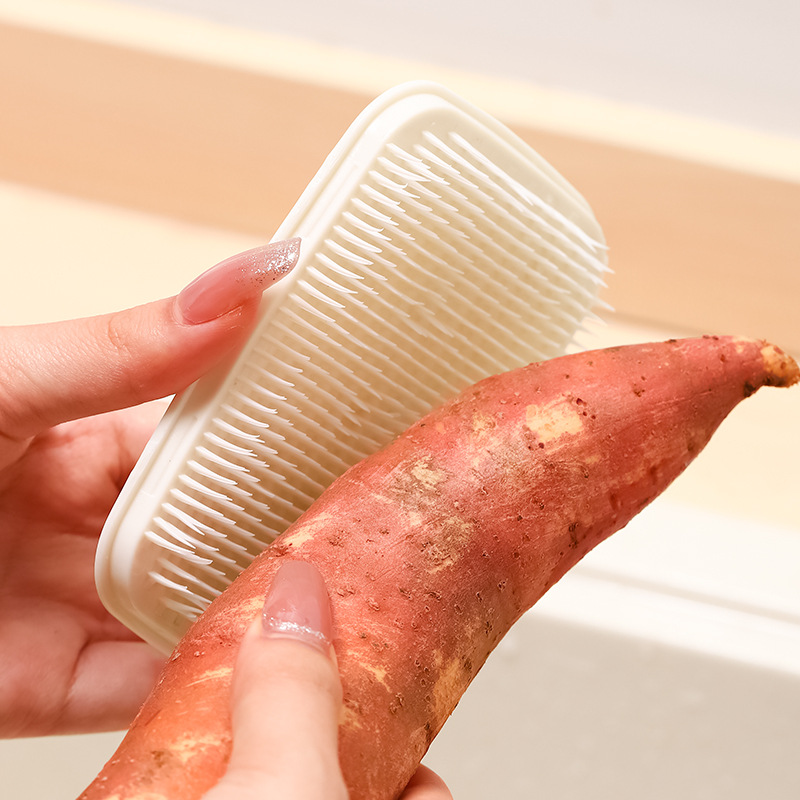 Finger Sleeve Fruit And Vegetable Brush - Temu