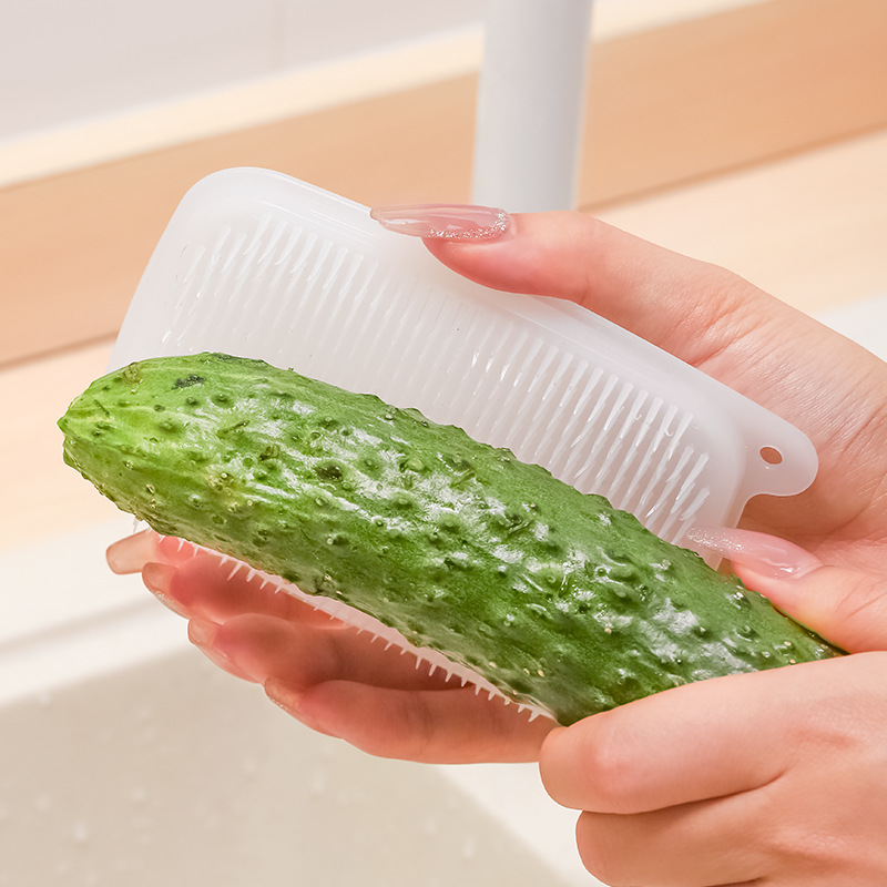 Finger Sleeve Fruit And Vegetable Brush - Temu