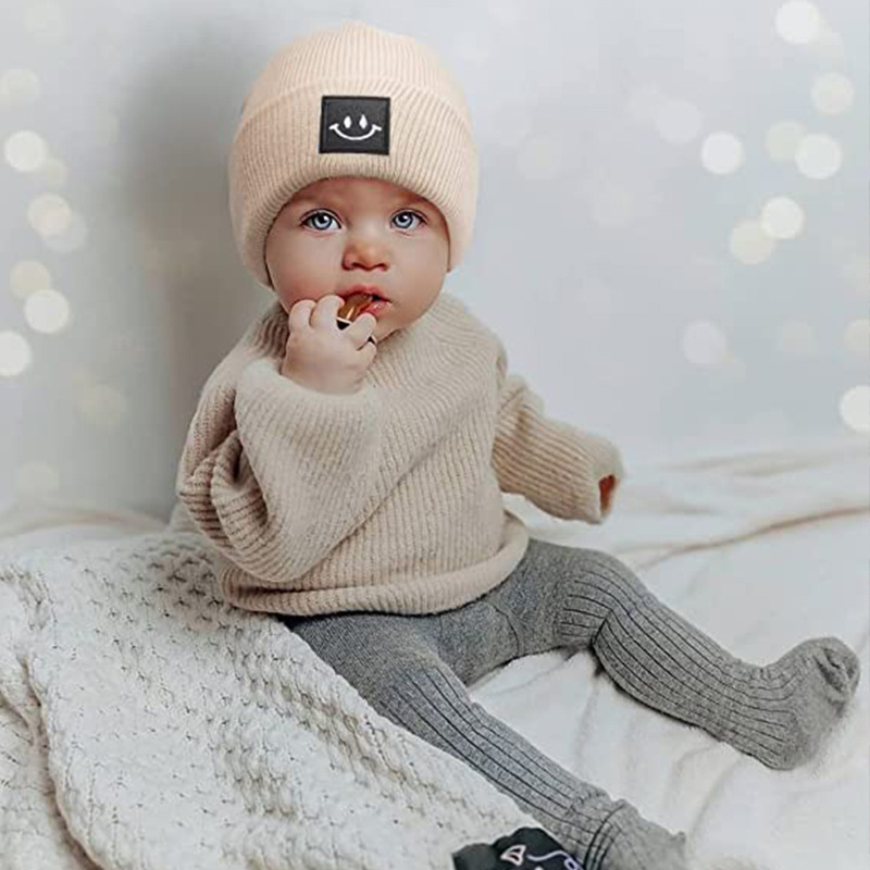 Children's Letters Color Blocking Mea Culpa Warm Hat, Fashion Simple  Knitted Hat For Autumn And Winter - Temu