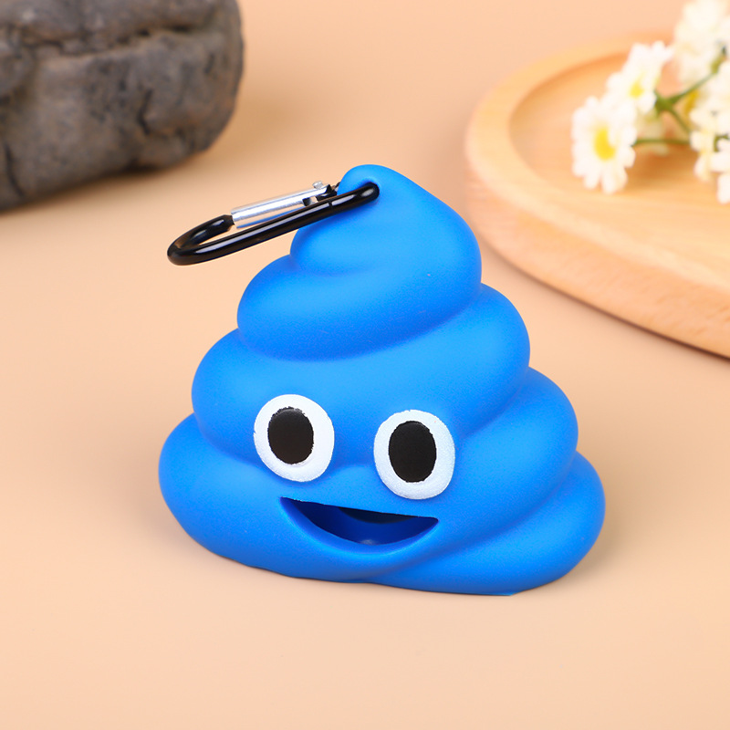 Poop Shaped Dog Poop Bag Dispenser with Clip