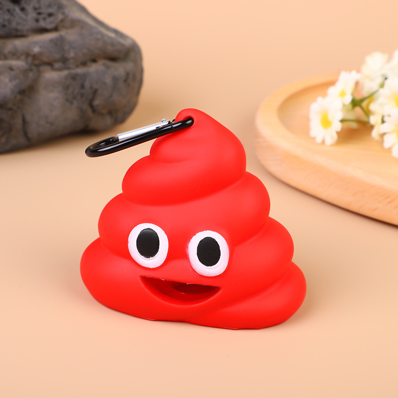 Poop Shaped Dog Poop Bag Dispenser with Clip