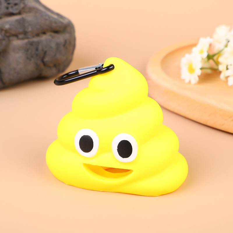 Poop Shaped Dog Poop Bag Dispenser with Clip