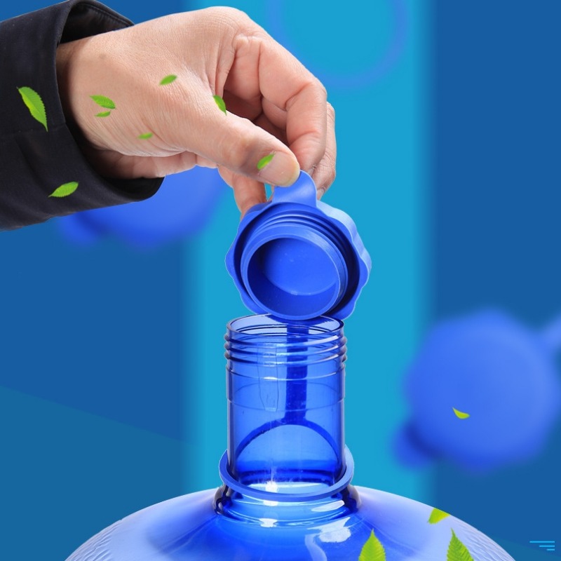 Water Bottle - Reusable Gallon Water Jug - Leak-proof, Non-spill Water  Bucket Snap On Lids Seal For Bottle, Blue - Temu