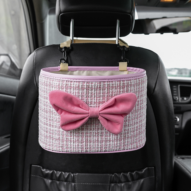 Multifunctional Car Back Seat Car Storage Box Under Seat Storage Box Tissue Box  Auto Back Seat Bag Decoration Accessories