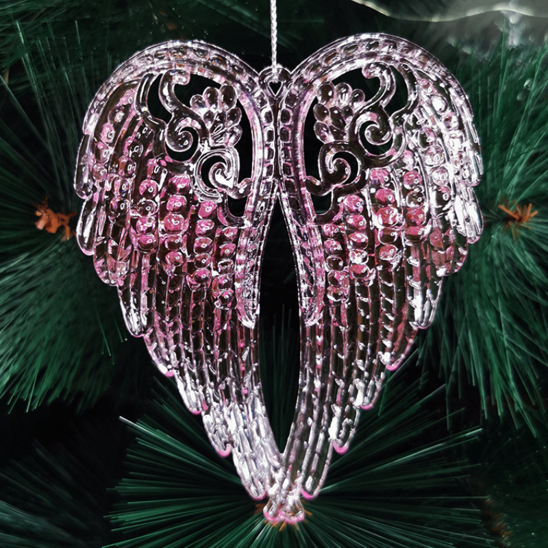 Fairy Wings with Glitters and Clear Rhinestones for Crafts, Ornament and Jewelry Making (W001) 5.