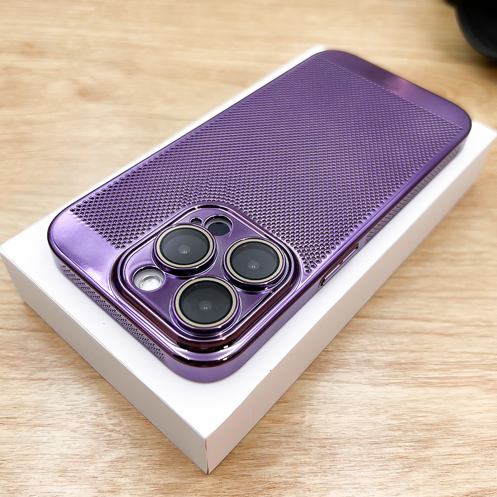 Luxury Plating Breathable Heat Dissipation Mesh Cooling Case - Temu