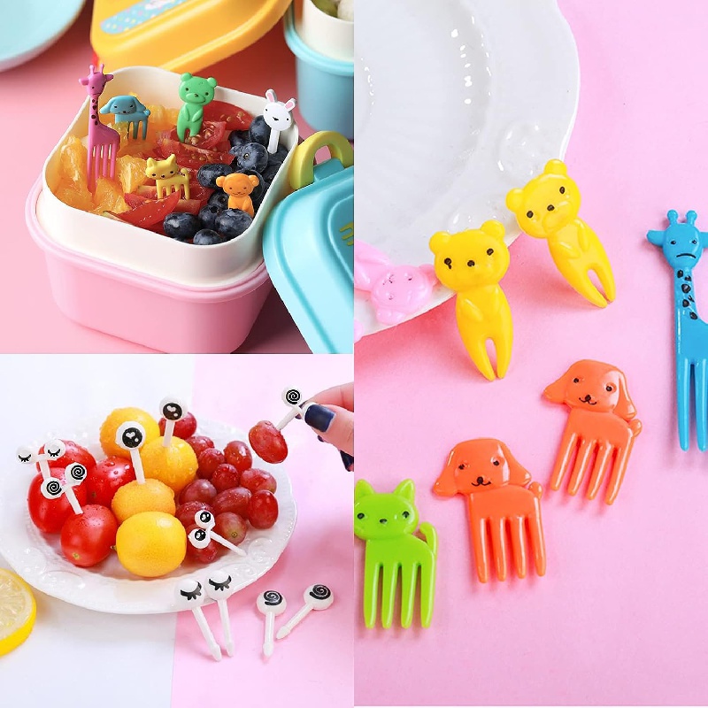 Food Picks for Kids, 50PCS Kids Food Picks, Animal Toddler Food Picks,  Reusable Kids Lunch Accessories for Bento Box, Cute Kids Toothpicks For  Lunch