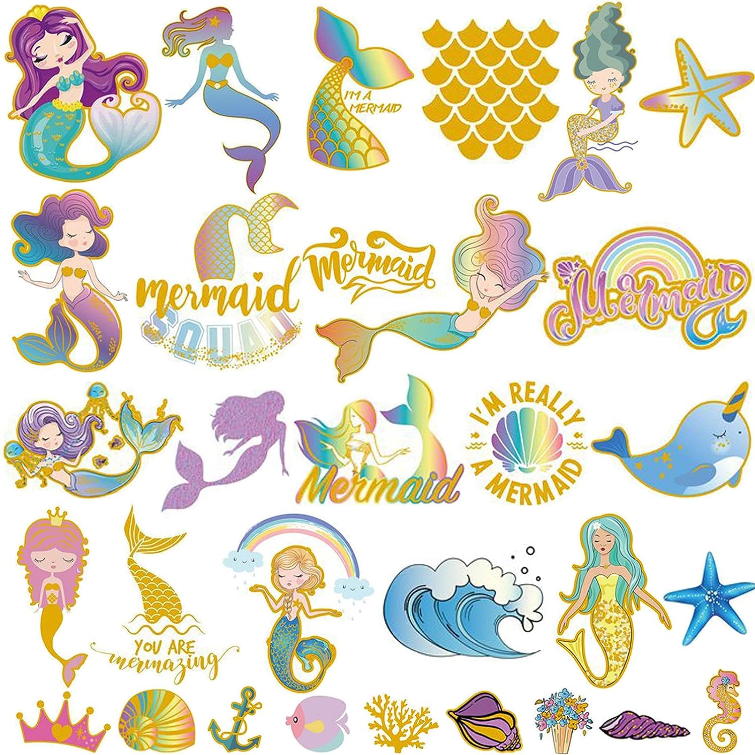 24 Glitter Mermaid Party Favors Mermaid Tail Drinking Straws for Mermaid  Birthday Party Supplies with 2 PCS Straws Cleaning Brush 