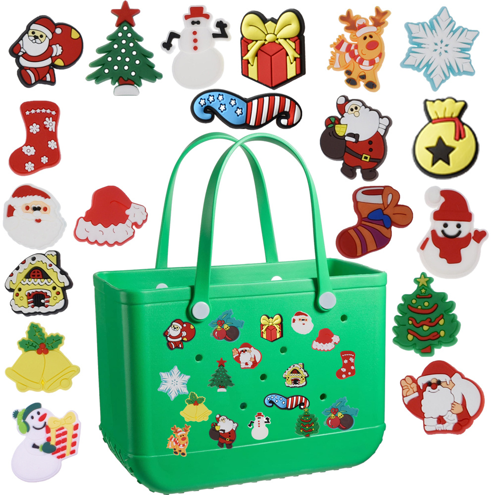Christmas Santa Theme Bogg Bag tote bag accessories Set