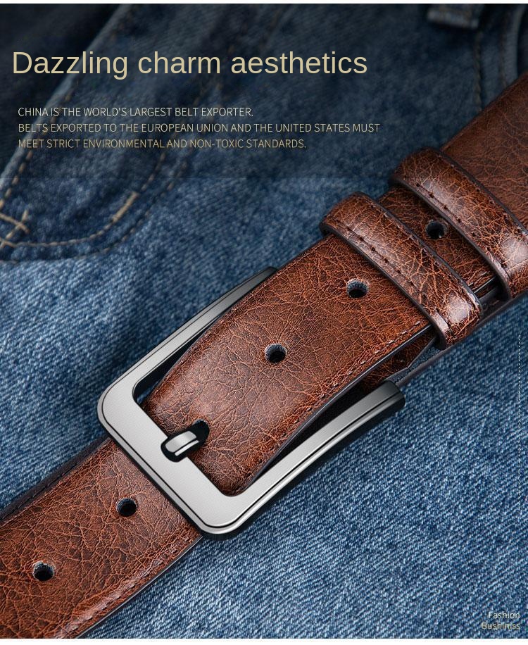 Genuine Leather Dress Belts For Men - Mens Belt For Suits, Jeans, Uniform  With Single Prong Buckle - Designed in the USA at  Men's Clothing  store