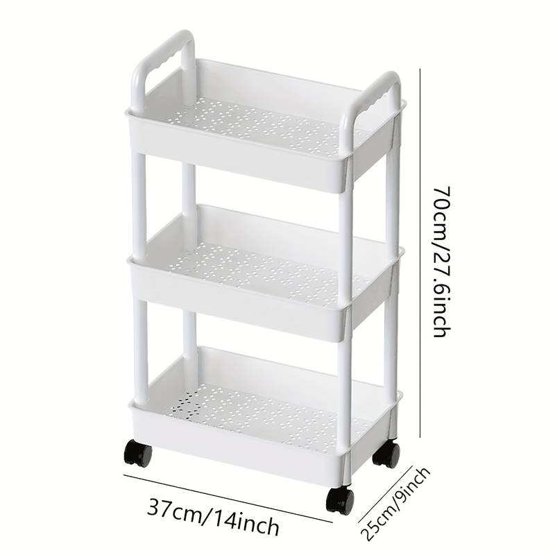 1pc 6/5/4/3 Capas Carrito Pequeño Móvil Estante Organizador - Temu