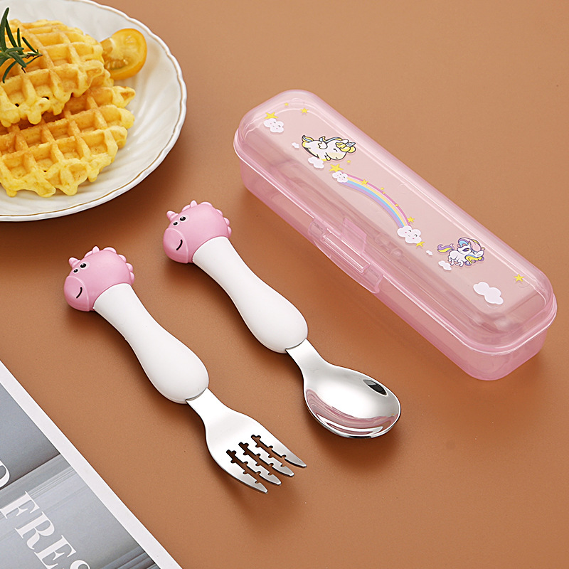 Hello Kitty Training Chopsticks Fork Spoon Flatware