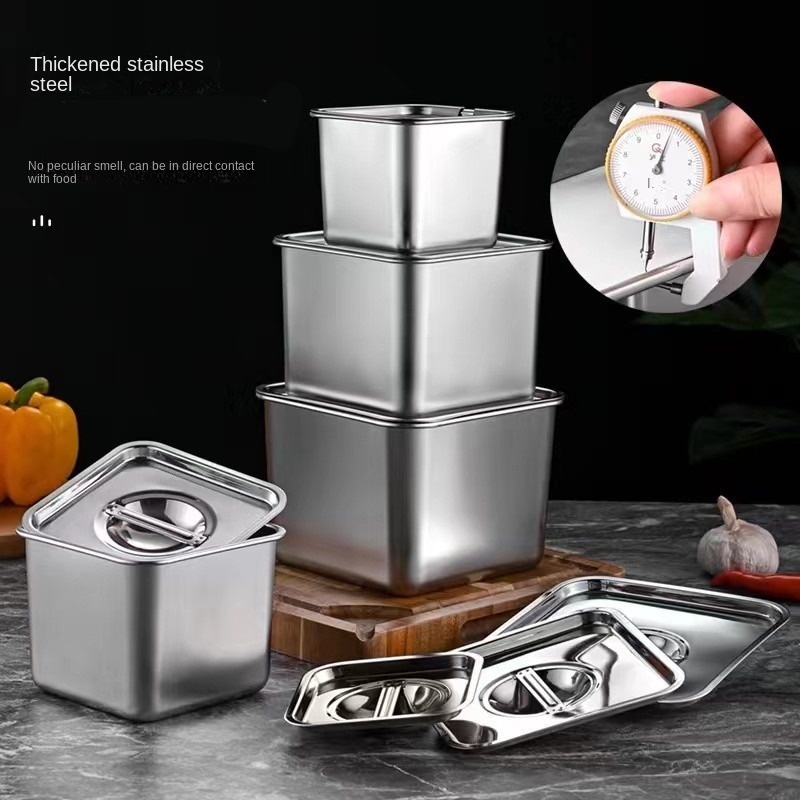 70ml Stainless Steel Sauce Cup Containers Food Box With Silicone Lids  Pigment Paint Box Palette Reusable