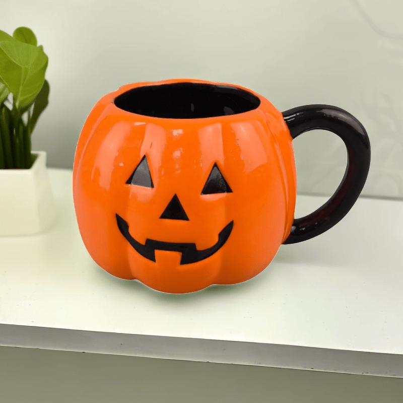 Halloween Pumpkin Mug Set with Spoon Cartoon Cute Coffee Juice Milk Mugs  Creative Ceramic Halloween Cup Gift Set with Box QFYY3240802 – Rosateestore