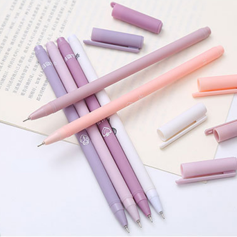 9Pcs/set Morandi Color Gel Pen 0.5mm Refills Rod Kawaii Painting Graffiti  Pen for Student School Supplies Office School Pens in 2023