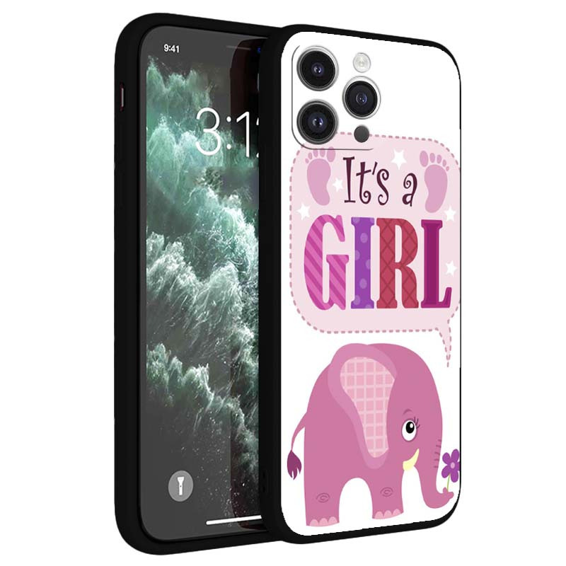 Girl Elephant Tpu Soft Silicon Matte Protective Phone Case Temu