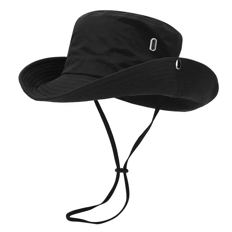 1pc Quick Drying Sunshade Bucket Hat Western Cowboy Hat Casual Fishing Hat  For Hiking Mountaineering Camping Climbing, High-quality & Affordable