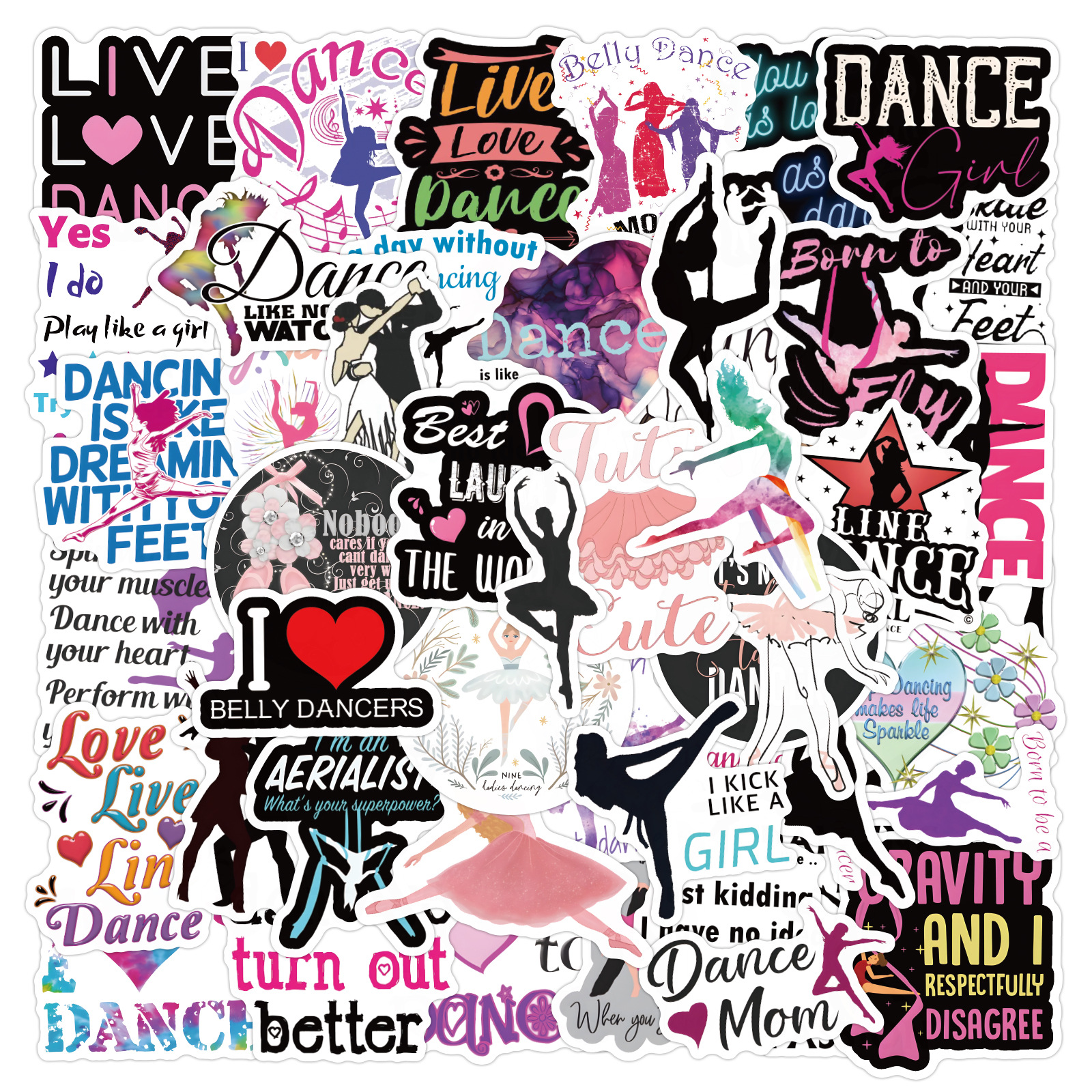 Dance Stickers Vinyl Waterproof Stickers Decorative Stickers - Temu