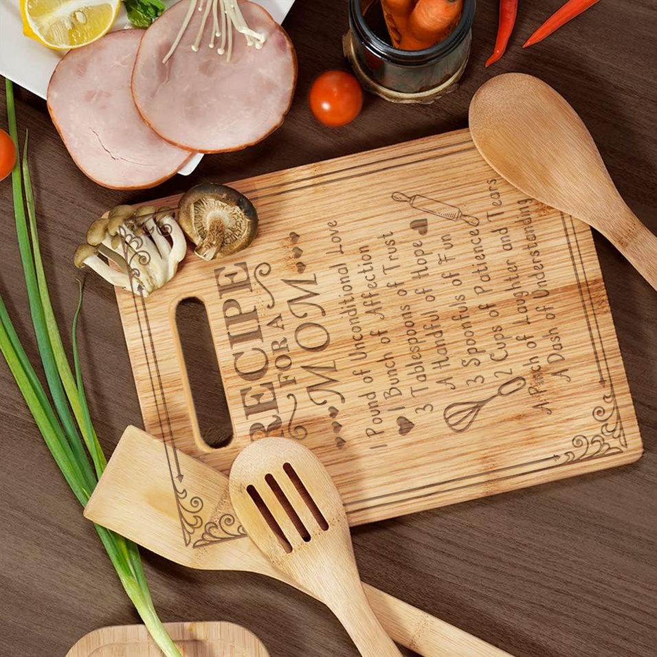 Mother's Day Gift for Mom-cutting Board Mom-mom Recipe-mother's