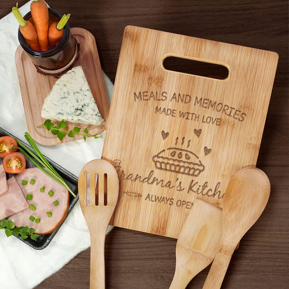 Grandma's Kitchen Engraved Wood Cutting Board, Gift for Mom