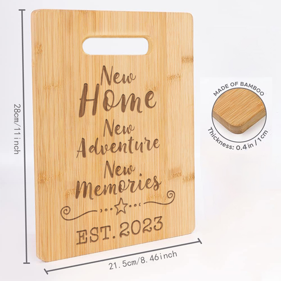 Housewarming Gifts for Happy New House, House Warming Gifts New Home Gift,  New House Cutting Board, First Home Gifts for Neighbor, Friends, Realtor