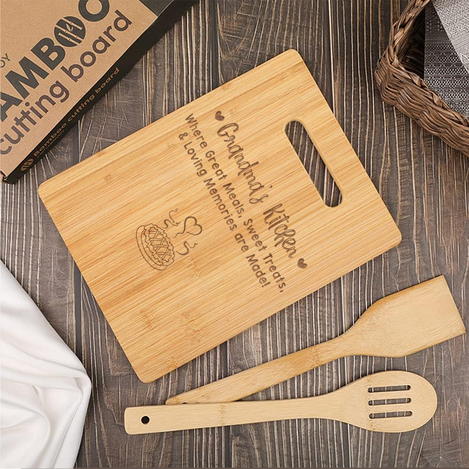 Chopping Board, Bamboo Cutting Board, Engraving Cutting Board, To My  Grandma Cutting Board, Birthday Gifts, Chrismas Gifts, Halloween Gifts For  Your Grandma, Kitchen Accessaries - Temu