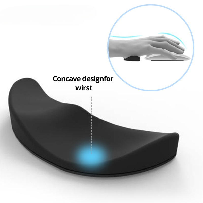 Mouse pad - Tappetino ergonomico con gel per mouse - Colore Nero