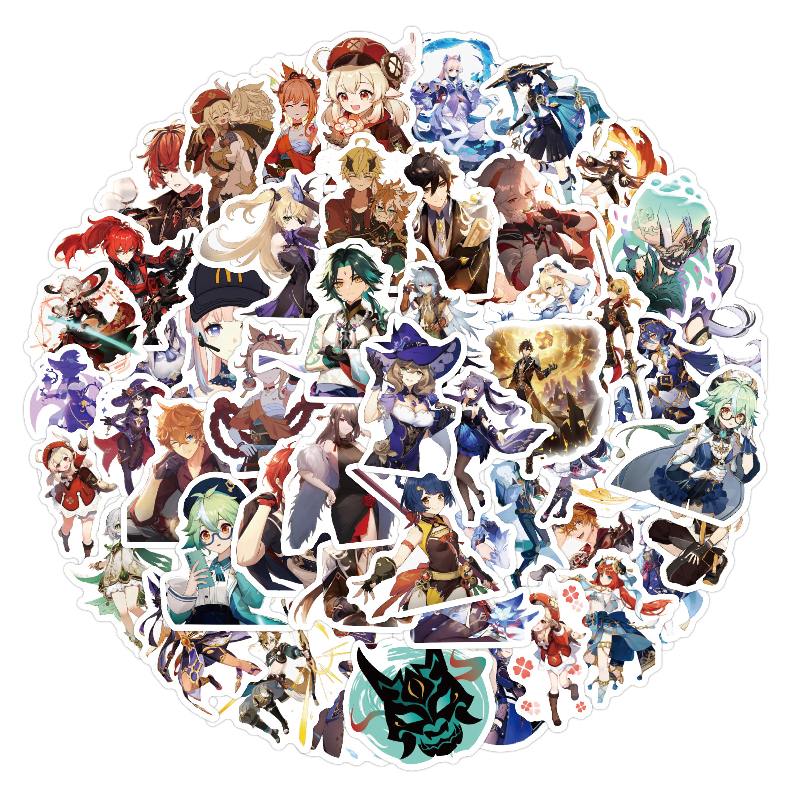 50 Spells Back To War Anime Stickers Cartoon Blood - Temu