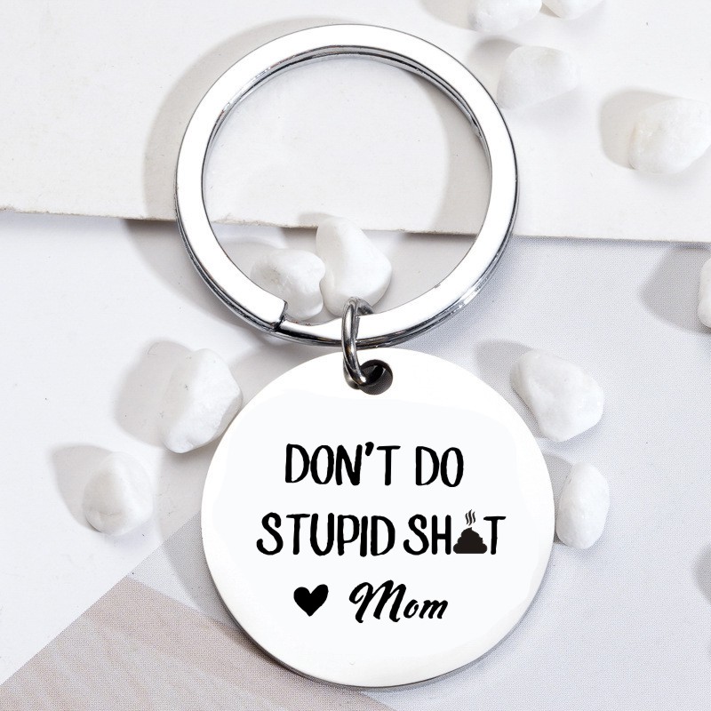 Gag Gifts Keychain For Teen Boys Girls Don't Do Stupi Poop - Temu