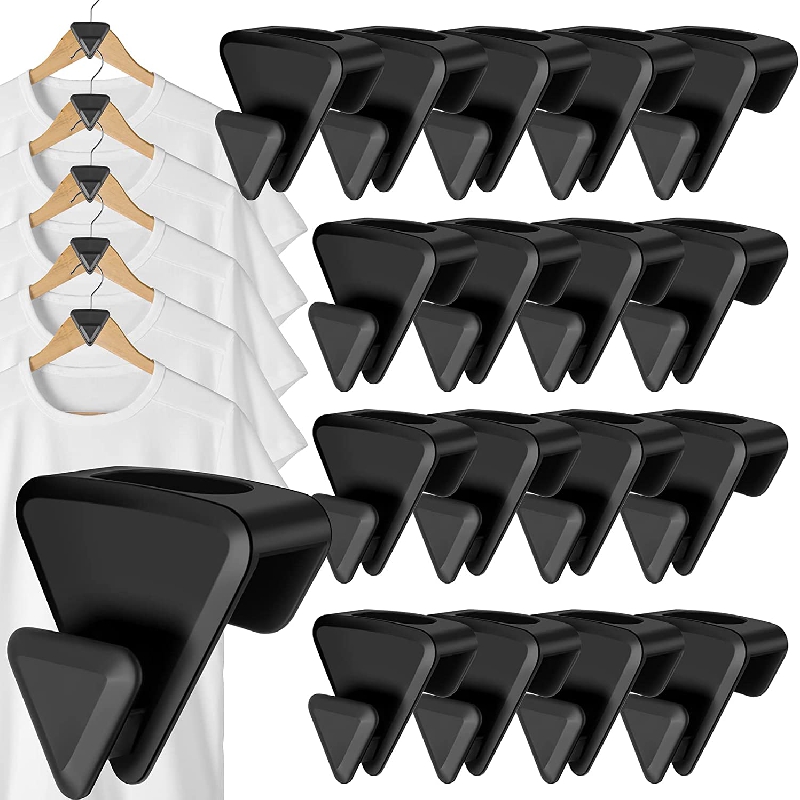 Geilihome Clothes Hanger Connector Hooks, 60PCS Cascading Clothes Hangers  for Heavy Duty Space Saving Cascading Connection Hooks for Clothes Closet