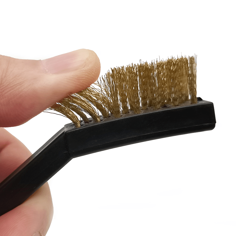 1pc Wire Brush Stainless Steel Copper Nylon Cleaning Brushes Metal