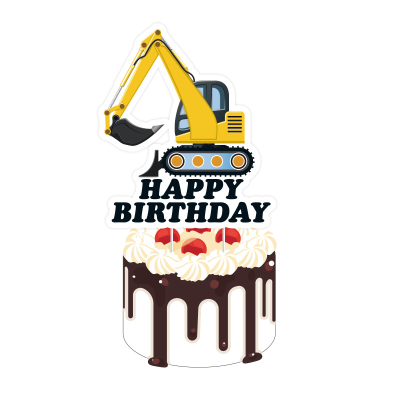 Blippi theme Cake Singapore/Construction excavator cake/ Kids birthday cake  sg - River Ash Bakery