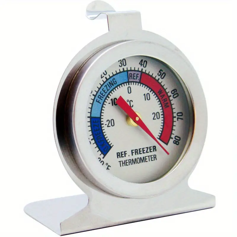 Paquete de 3 termómetros para refrigerador, termómetro de congelador de  esfera grande, termómetro de temperatura de serie clásica para  refrigerador