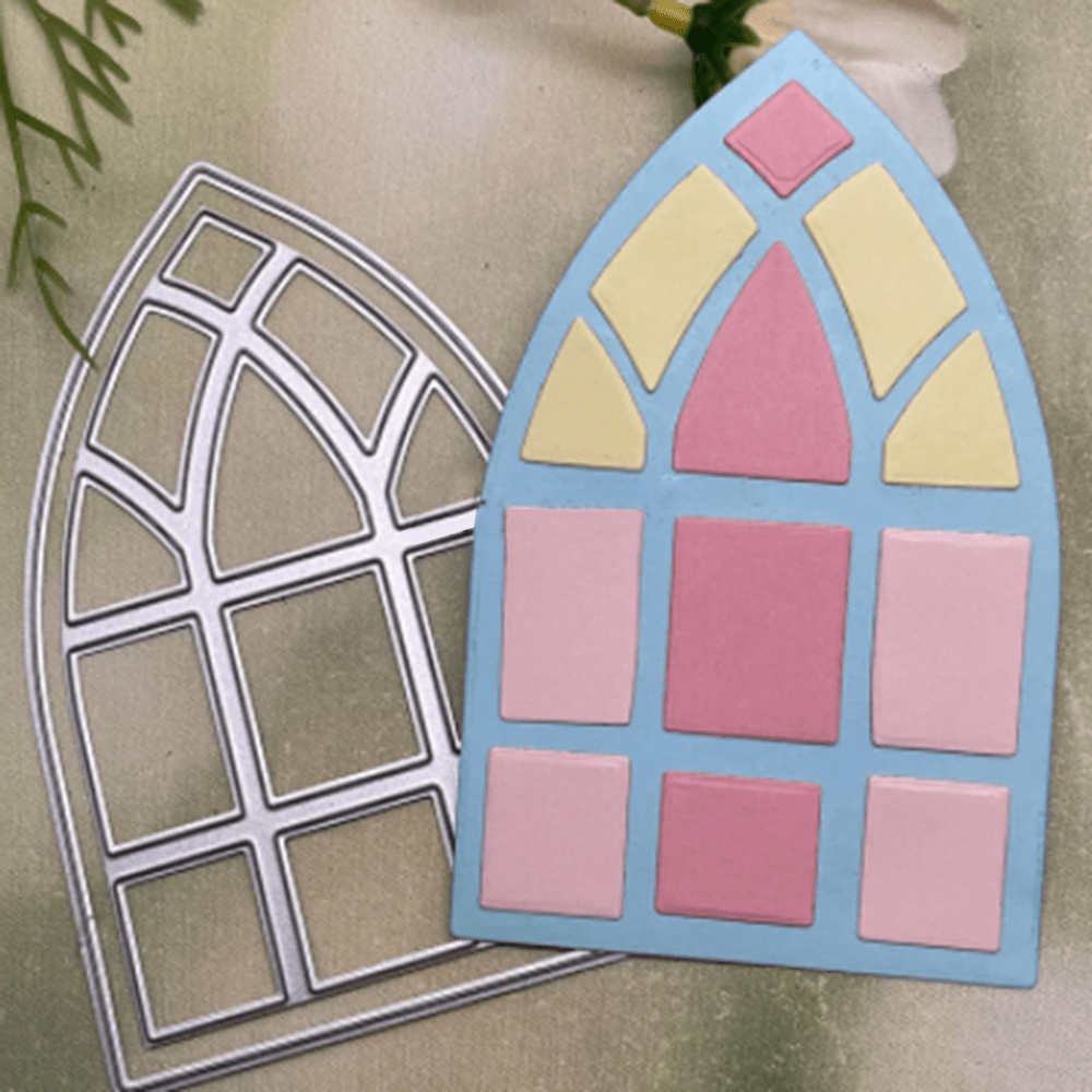 Diy Window Die Cuts For Card Making Metal Cutting Dies - Temu