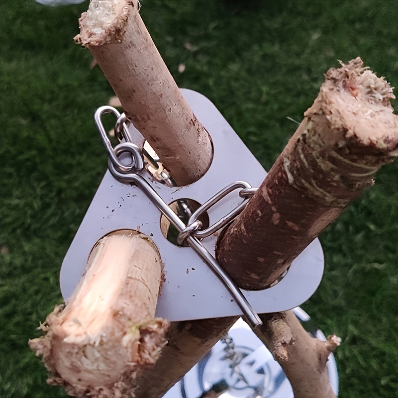 Stainless Steel Campfire Tripod with Adjustable Chain